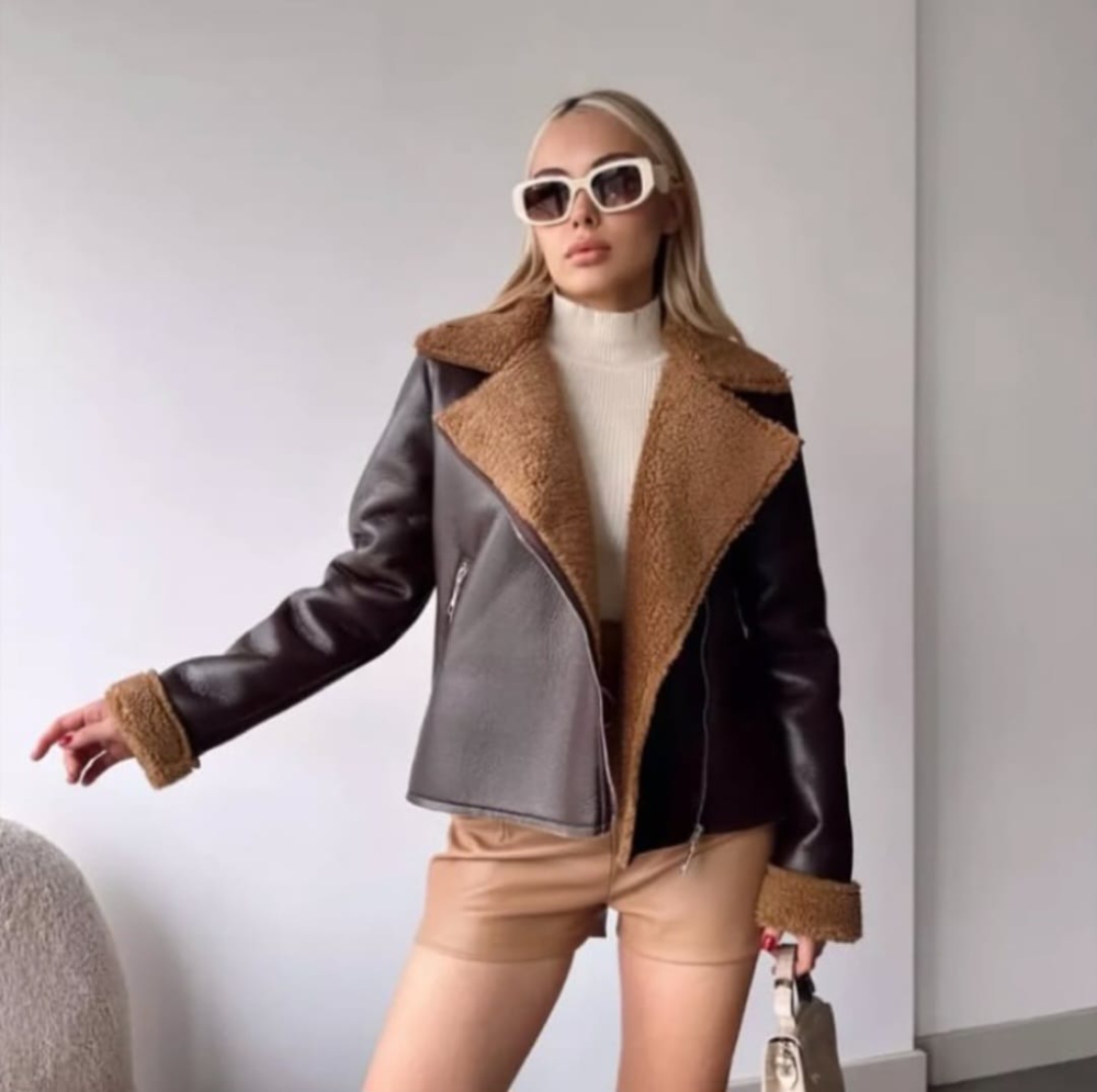 Kışlık pelüşlü mont